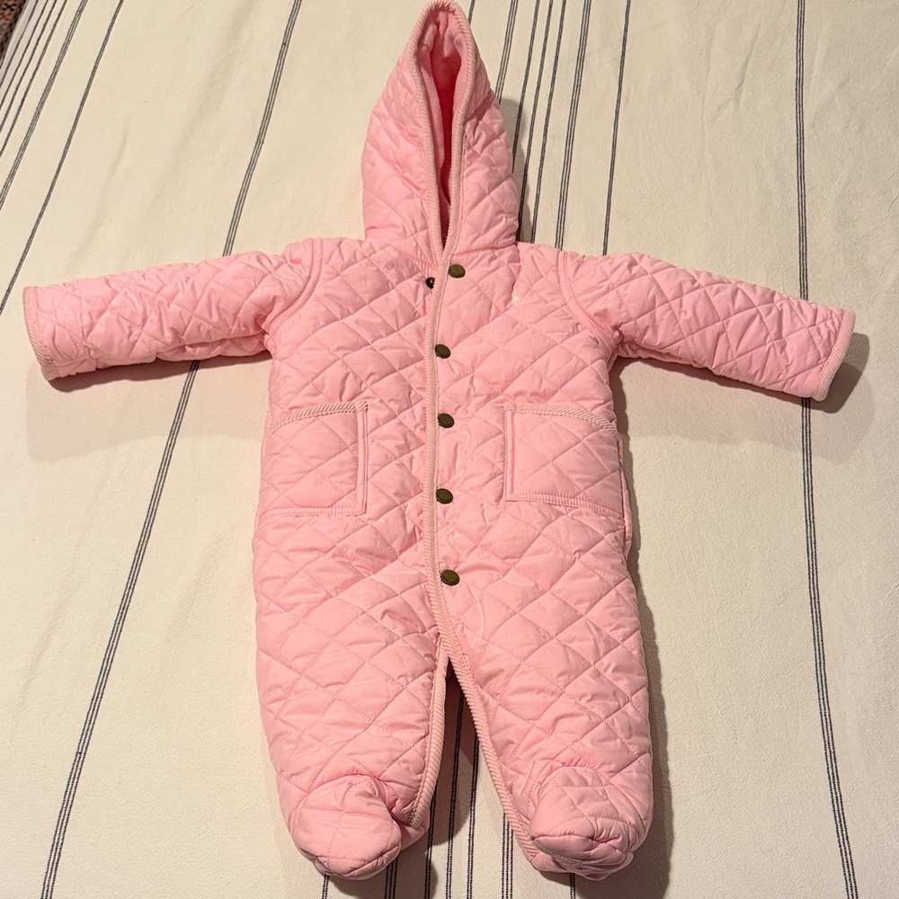 Ralph Lauren Quilted Baby Snowsuit